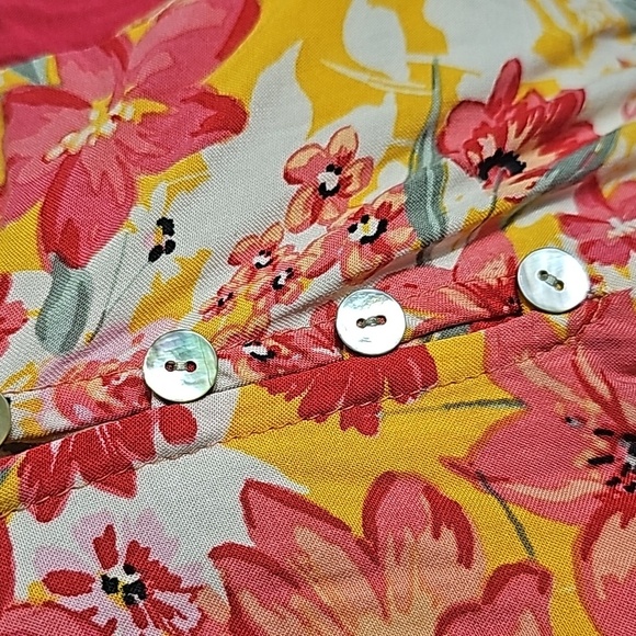 Anthropologie Fig and Flower Floral Blouse | Women's Size Small - Picture 3 of 7